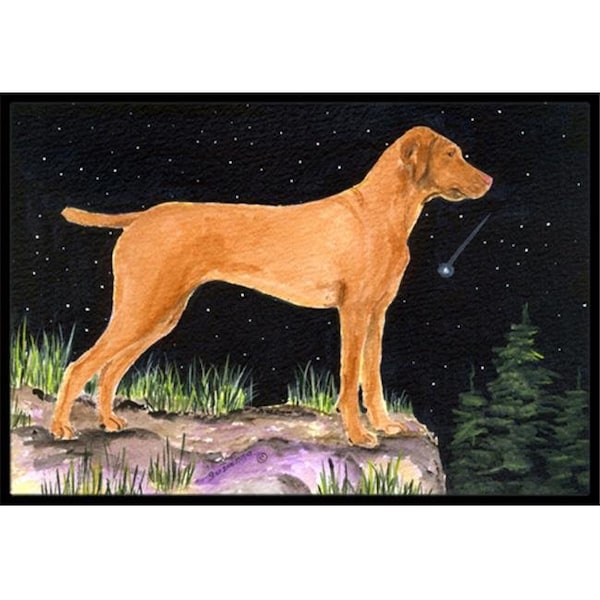 Carolines Treasures Carolines Treasures SS8478MAT 18 x 27 in. Starry Night Vizsla Indoor Outdoor Doormat SS8478MAT - main